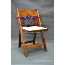 Out door event wooden folding chair